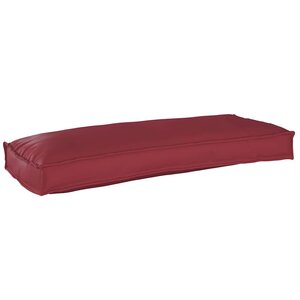 vidaXL Coussin pour banc de palette Bordeaux 100 x 40 x 8 cm