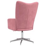 vidaXL Chaise de relaxation Rose Velours