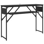 vidaXL TableConsole Chêne noir 105x30x75cm Bois d'ingénierie