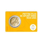 Monnaie 2€ Commémorative BU 3/5 - Millésime 2021 - Jeux Olympiques de Paris 2024