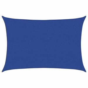 vidaXL Voile d'ombrage 160 g/m² Bleu 2 5x3 5 m PEHD