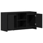 vidaXL Meuble TV Chêne noir 102 x 37 5 x 52 5 cm Bois d'ingénierie