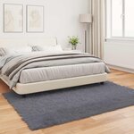 vidaXL Tapis en fausse Tafalla Anthracite 140 x 200 cm Polyester