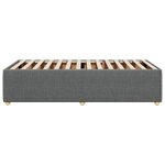 vidaXL Cadre de lit sans matelas gris foncé simple tissu
