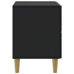 vidaXL Cabinet de chevet Noir 62 x 34 5 x 48 cm Bois d'ingénierie