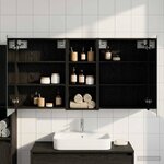 vidaXL Ensemble de Meubles de Salle de Bain 3 Pièces 130 x 14 5 x 70 cm
