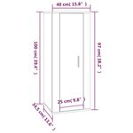 vidaXL Meuble TV mural Blanc 40x34 5x100 cm