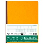 Piqûre 32x25cm à tête paresseuse 8 colonnes 31 lignes 80pages EXACOMPTA