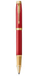 PARKER IM PREMIUM Stylo roller  Rouge  Recharge noire pointe fine  Coffret cadeau