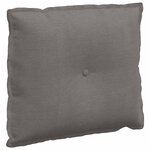 vidaXL Coussin de Dos Gris clair 60 x 50 cm Tissu en velours côtelé