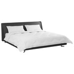 vidaXL Couette avec oreiller 3 pièces Blanc Microfibre