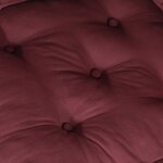 2 pouffes modulaires en tissu bourgogne vidaXL