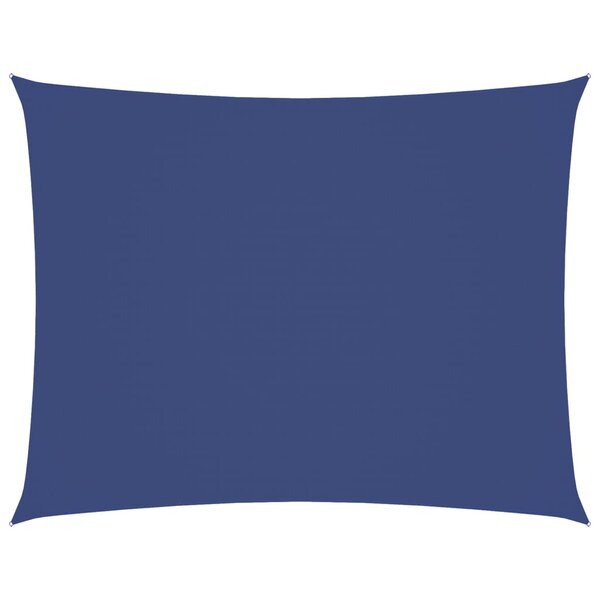 vidaXL Voile de parasol tissu oxford rectangulaire 6x7 m bleu
