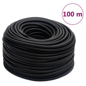 vidaXL Tuyau d'air hybride noir 0 6" 100 m caoutchouc et PVC