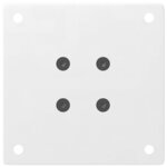 vidaXL Pieds de table basse 4 pièces Blanc 30-32 cm Acier