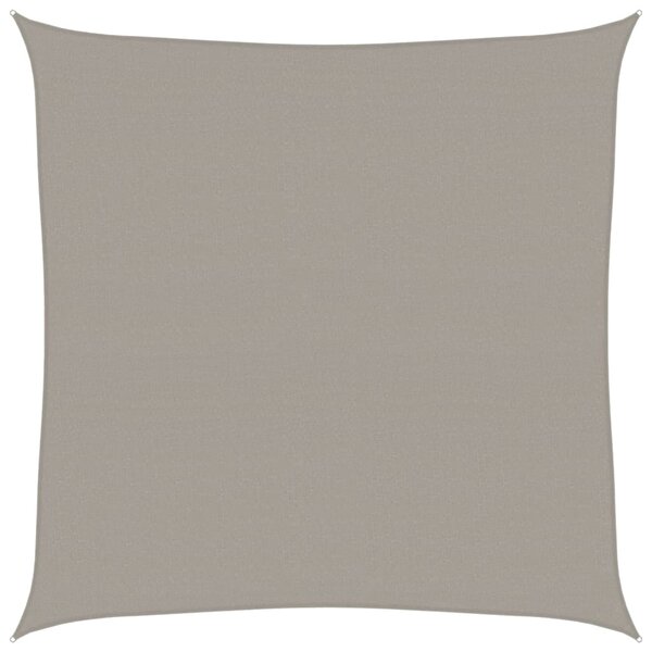 vidaXL Voile d'ombrage 160 g/m² carré gris clair 7x7 m PEHD
