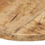 vidaXL Dessus de table Bois de manguier solide Rond 25-27 mm 40 cm