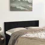 vidaXL Têtes de lit 2 Pièces Noir 72x5x78/88 cm Velours