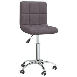 Chaise fauteuil siège pivotante de bureau informatique étude tissu taupe 02_0024183