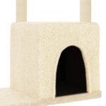 vidaXL Arbre à chat avec griffoirs en sisal crème 97 5 cm