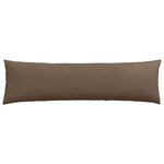vidaXL Coussins de canapé 2 Pièces Marron 145 x 40 cm tissu