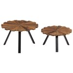 vidaXL Tables basses 2 Pièces Bois de récupération massif