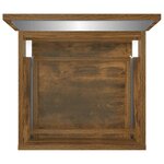vidaXL Armoire de bain avec miroir Chêne fumé Bois d'ingénierie