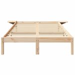 vidaXL Cadre de lit Marron Marron