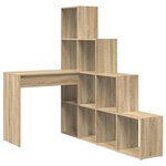 vidaXL Bureau d'angle Chêne Sonoma 101 5 x 149 5 x 149 5 cm
