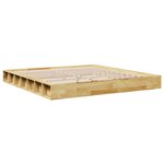vidaXL Cadre de lit sans matelas 200 x 200 cm en bois massif de chêne