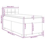 vidaXL Sommier à lattes de lit avec matelas Vert foncé 100x200 cm