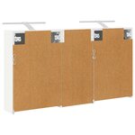 vidaXL Ensemble de Meubles de Salle de Bain 3 Pièces 116 x 16 x 62 5 cm