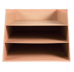 Corbeille À Courrier Combo 3 Niveaux Carton Aquarel - Corail - X 4 - Exacompta