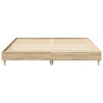 vidaXL Cadre de lit sans matelas chêne sonoma 180x200 cm