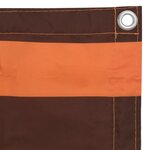vidaXL Écran de balcon Orange et marron 75x400 cm Tissu Oxford
