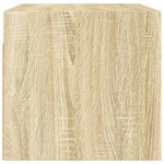 vidaXL Armoires murales portes vitrées 2 Pièces chêne sonoma 68 5x37x35cm