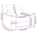 vidaXL Fauteuil noir 100x81x84 cm similicuir