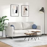 vidaXL Coussins de siège 2 Pièces Bleu Ø 30 cm Tissu en velours côtelé