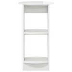 vidaXL Meuble d'appoint Blanc Brillant Bois d’ingénierie