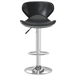 vidaXL Tabouret de bar Noir Similicuir