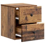 vidaXL Cabinet de chevet mural Bois ancien 34 5 x 33 x 40 cm