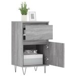 vidaXL Buffets 2 Pièces sonoma gris 40x35x70 cm bois d'ingénierie