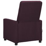 vidaXL Fauteuil de massage Violet Tissu