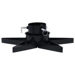 vidaXL Support de sapin de Noël Noir 47x47x13 5 cm