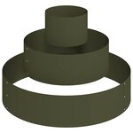 vidaXL Cache-pot de jardin Vert olive 90 x 90 x 20 cm Acier