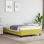 vidaXL Cadre de lit Vert 120 x 200 cm Tissu