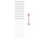 vidaXL Store zèbre blanc 60x230 cm largeur du tissu 55 9 cm polyester