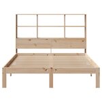 vidaXL Lit bibliothèque sans matelas 140x200 cm bois massif de pin