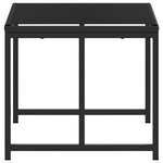 vidaXL Tabourets de jardin lot de 4 noir résine tressée