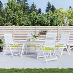 vidaXL Coussins de chaise de jardin lot de 4 vert vif 40x40x4 cm